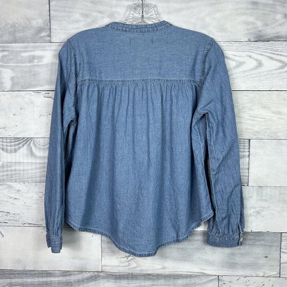 Madewell Shirred Popover Top - Picture 6 of 6